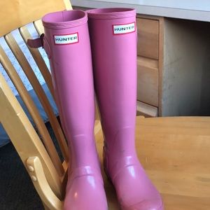 Pink Hunter Rain boots